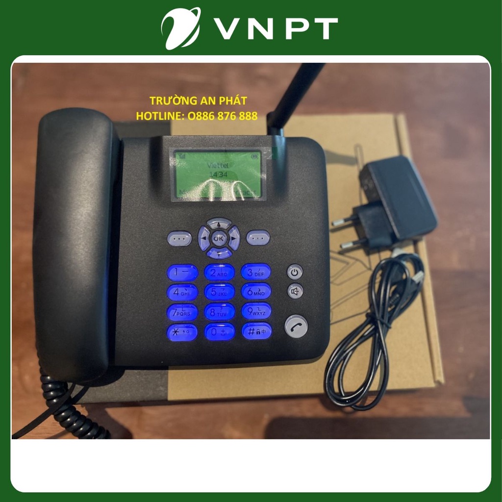 Điện Thoại Bàn Không Dây Dùng Sim Các Loại: VinaPhone, Viettel, Mobifone, Gphone, HomePhone.