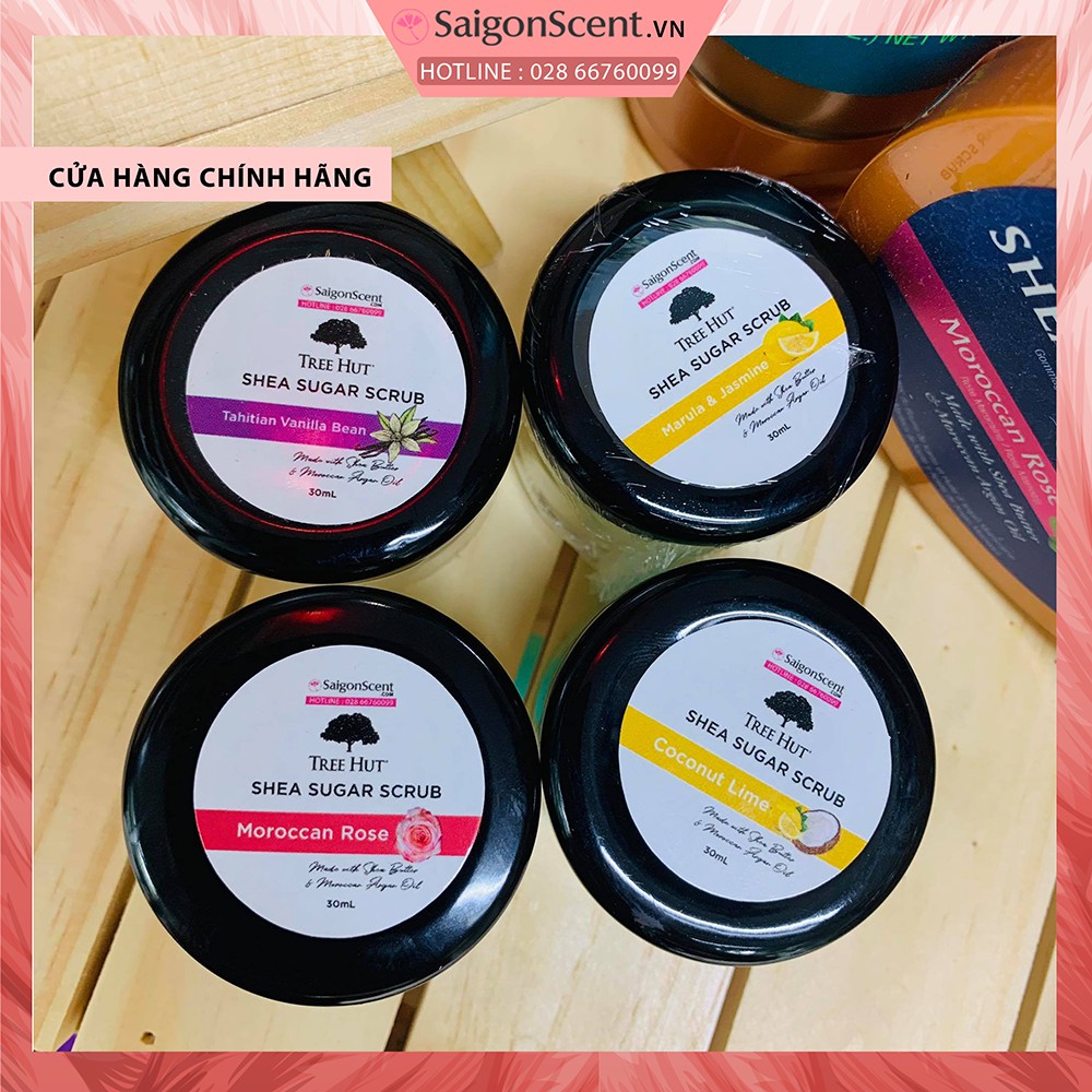 [Trial Size] Tẩy tế bào chết cơ thể Tree Hut Sugar Scrub ( Chọn mùi - 30mL )