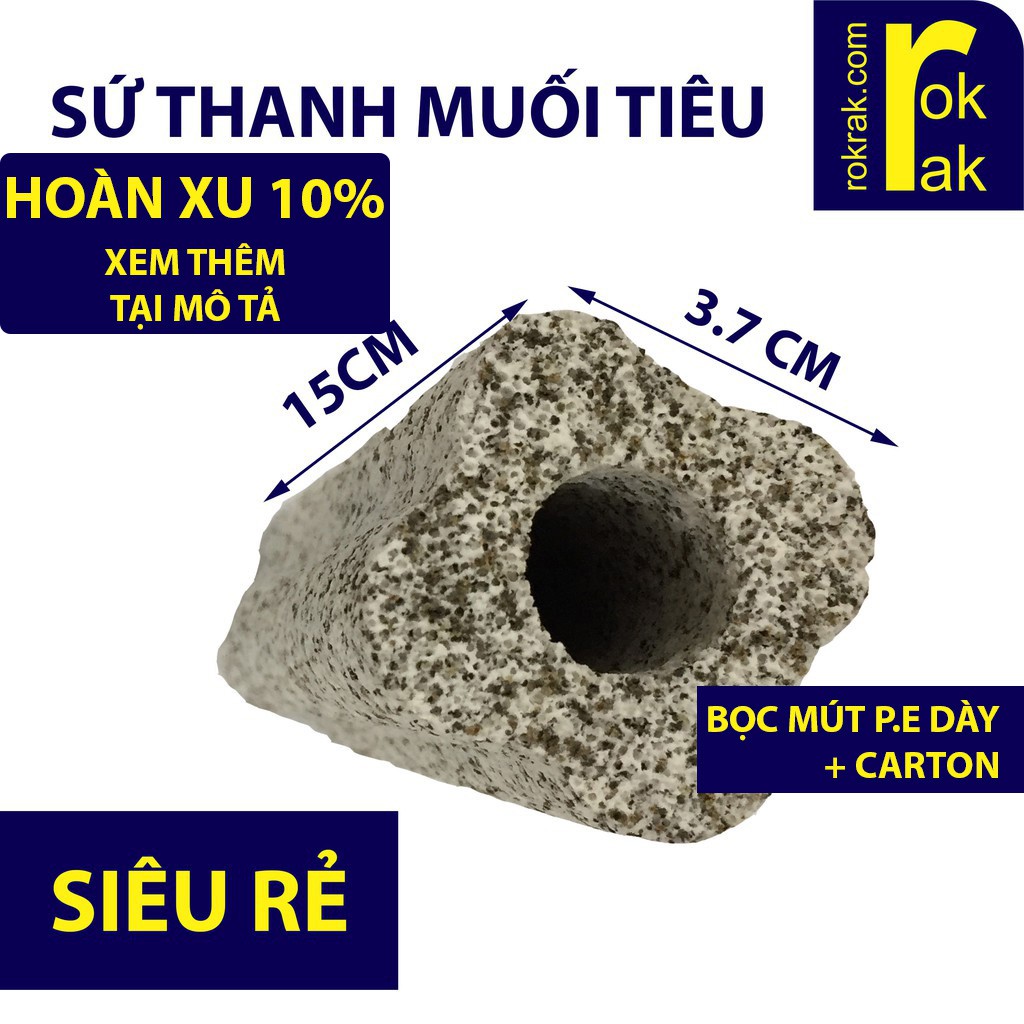 GIÁ SỈ-Sứ lọc thanh mè đen/nâu LỚN cho lọc hồ cá