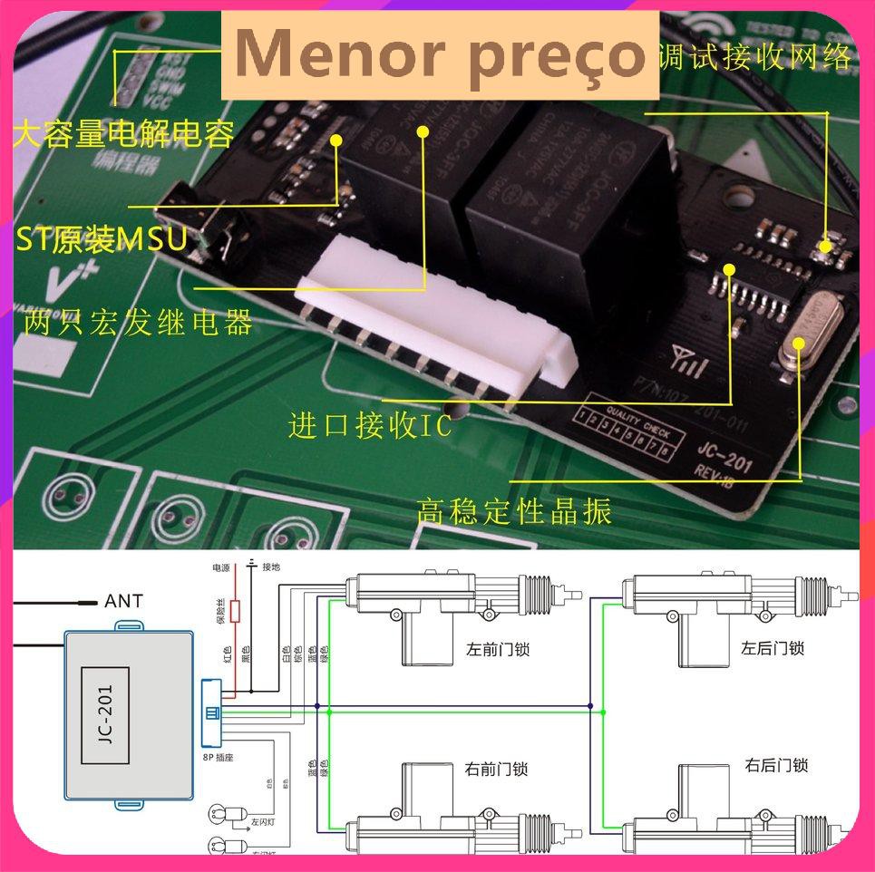 Khóa cửa ô tô đa năng Hệ thống ra vào không cần chìa khóa Bộ khóa điều khiển trung tâm từ xa