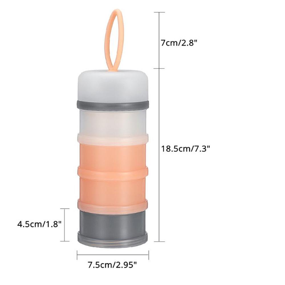 Hộp Đựng Sữa Bột 4 Tầng Sức Chứa Lớn Có Thể Tháo Rời Tiện Dụng