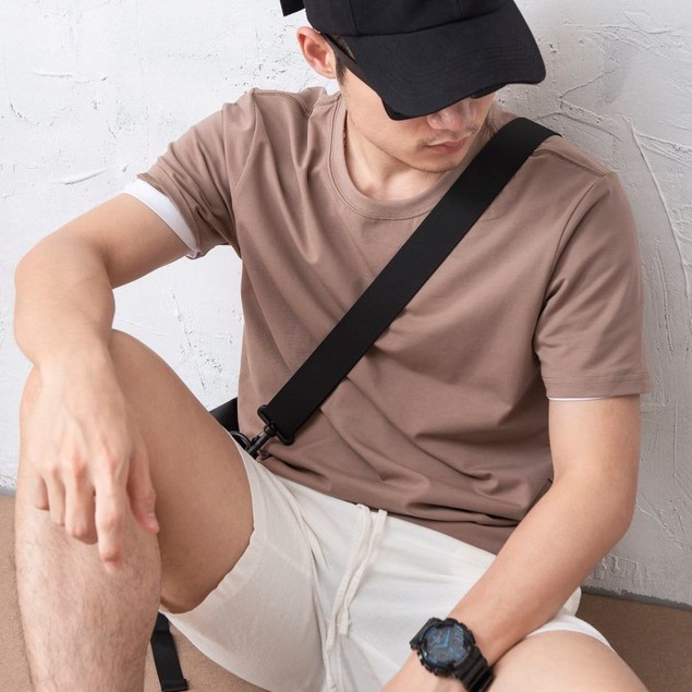 Áo  thun nam cotton tay ngắn cổ tròn cao cấp, áo phông nam trắng đẹp form rộng DENIMST 1055 | BigBuy360 - bigbuy360.vn