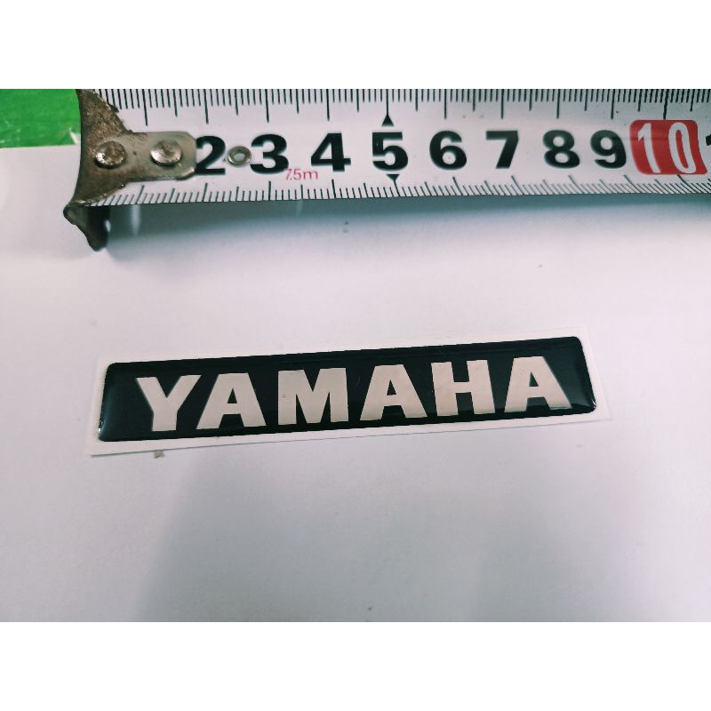 Tem nổi dán mặt nạ trứớc xe Yamaha new