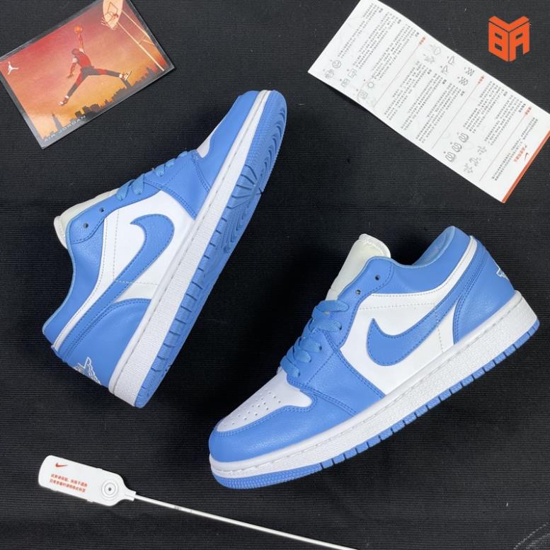 Giày Đi Chơi Nam Nữ Đẹp Jordan 1 Cổ Thấp Ulzzang, Giày Thể Thao Nike Air Force 1 JD1 Xanh Dương Giá Rẻ .