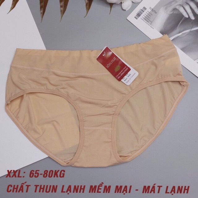 5 quần lót nữ bigsize thun lạnh mềm mát mặc mùa hè phom to 963