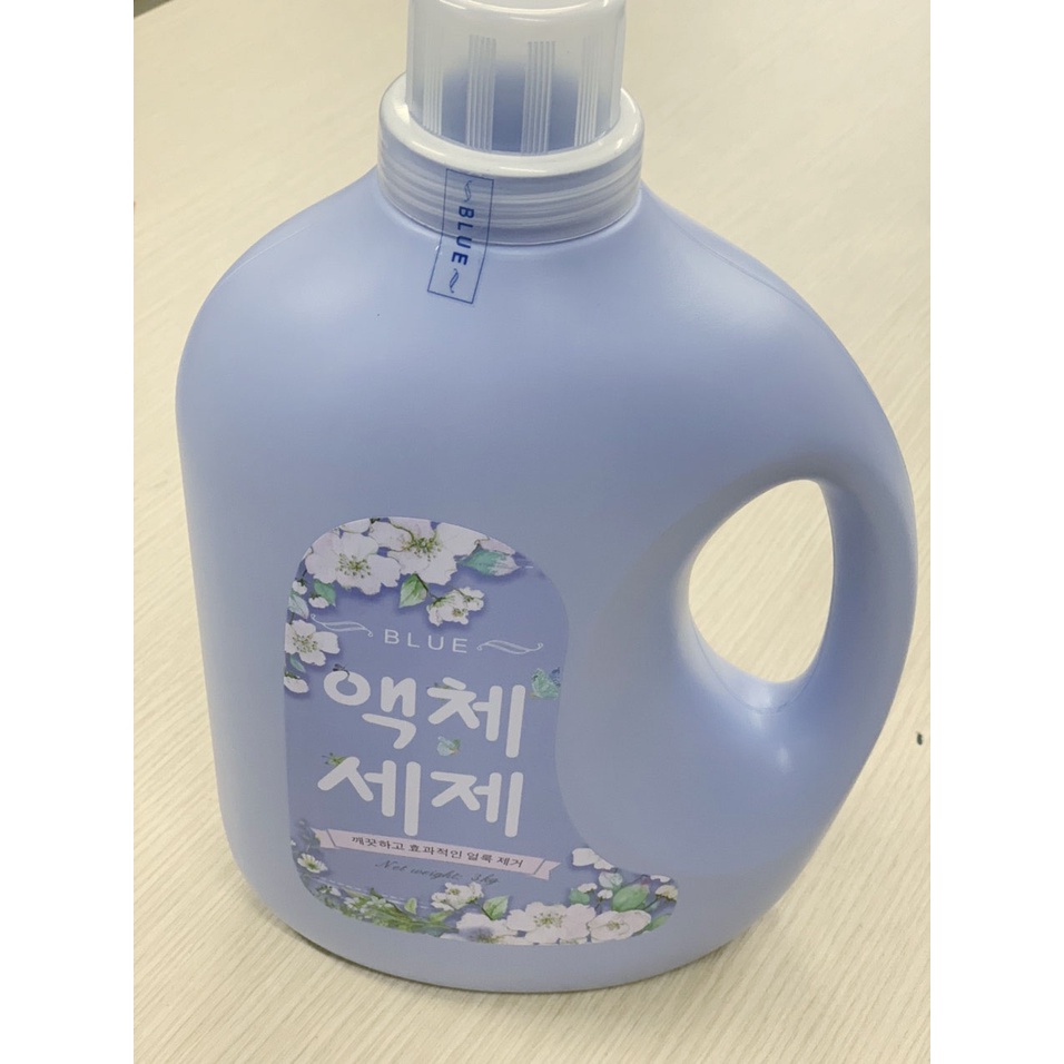 Nước Giặt Blue can 3kg hương Thảo Mộc, hương Nước Hoa sản xuất theo tiêu chuẩn Hàn Quốc, an toàn với mọi loại da
