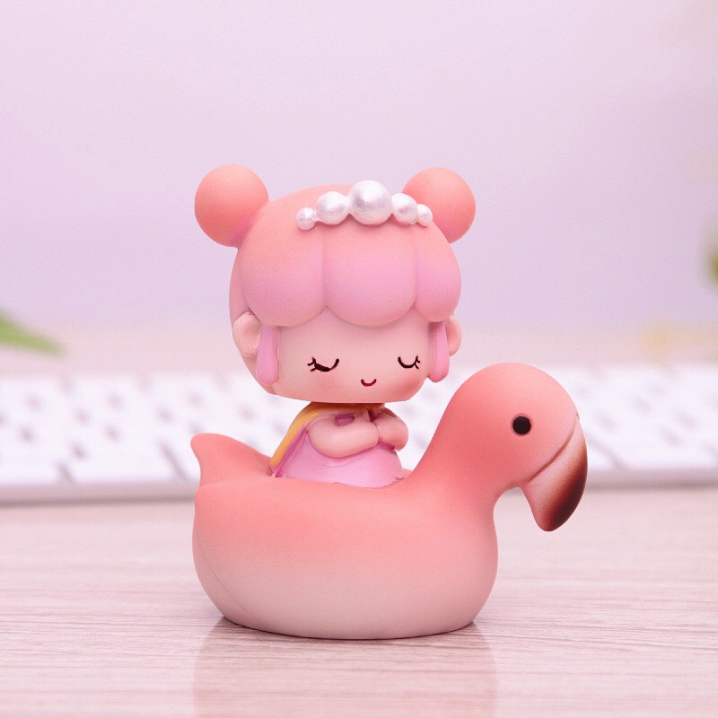 Trang trí bánh sinh nhật bánh kem - Hoàng tử, công chúa cưỡi ngựa, vịt