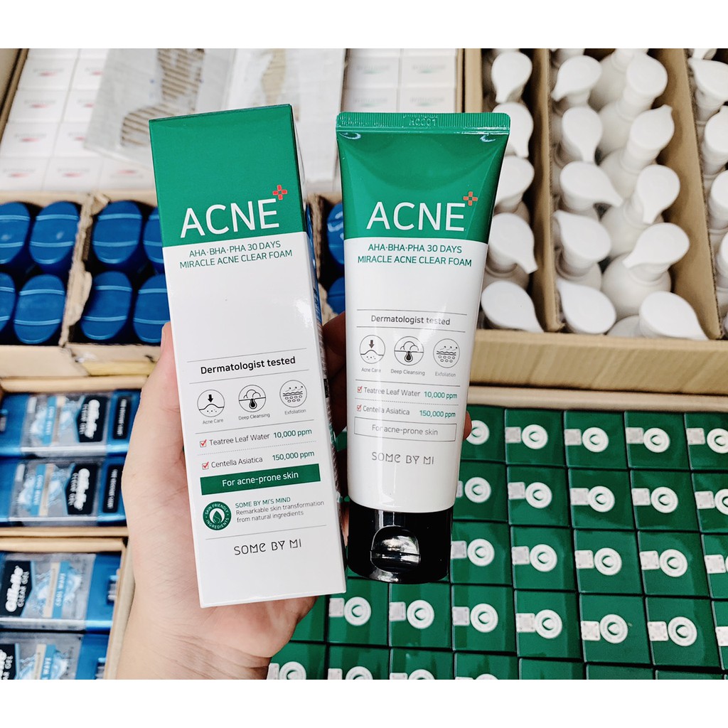 Sữa Rửa Mặt Ngừa Mụn Some By Mi Acne Aha Bha Pha 30days Miracle Clear Foam | BigBuy360 - bigbuy360.vn