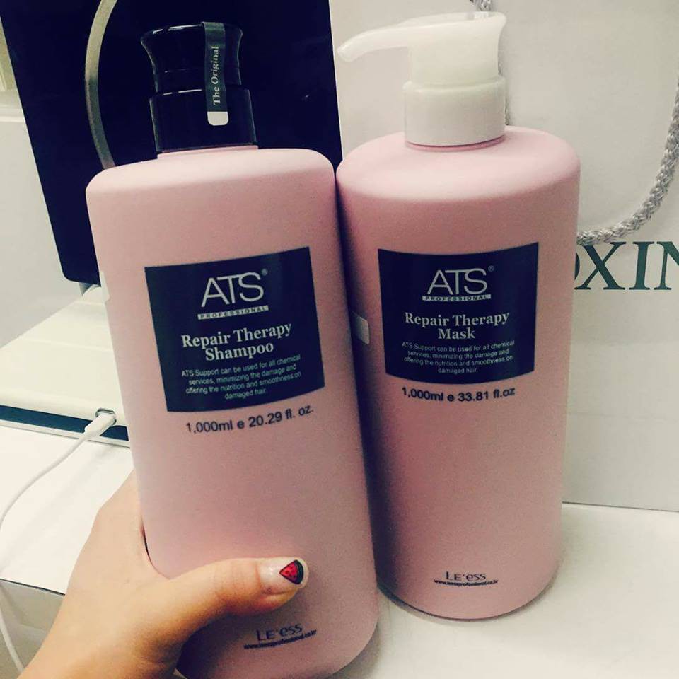 DẦU GỘI XẢ ATS PHỤC HỒI TÓC UỐN REPAIR THERAPY 600ML - 1000ML | BigBuy360 - bigbuy360.vn