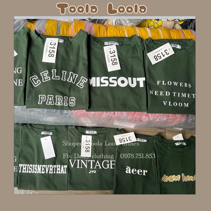 ÁO thun Màu Xanh Hot 𝑭𝑹𝑬𝑬𝑺𝑯𝑰𝑷 Phông 3158 dày dặn- áo thun unisex oversize