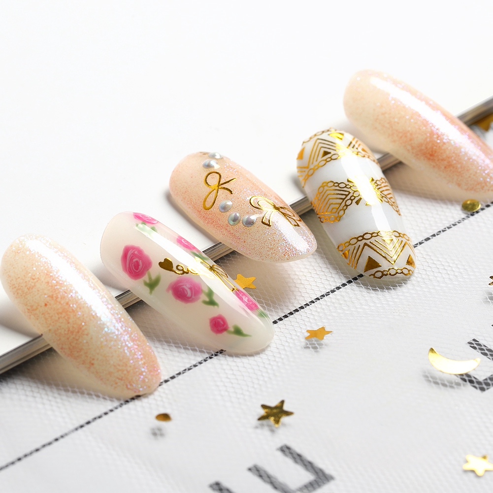 [Hàng mới về] Hình dán móng tay họa tiết bướm 3D phong cách nghệ thuật hợp thời trang