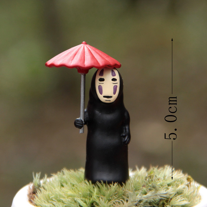 Magicson EVB- Mô Hình Nhân Vật Anime Vô Diện Ông Bà Cầm Dù Bằng Resin Trang Trí Tiểu Cảnh DIY