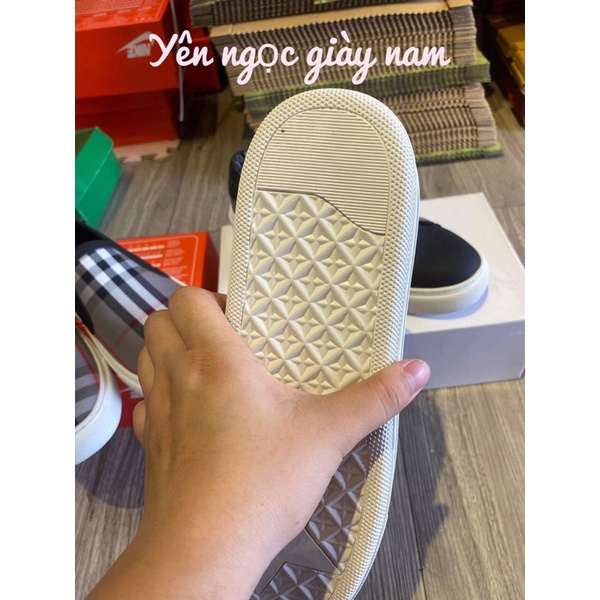Giày thể thao nam buộc dây , Giày lười slipon burberry , hàng quảng châu kèm hộp