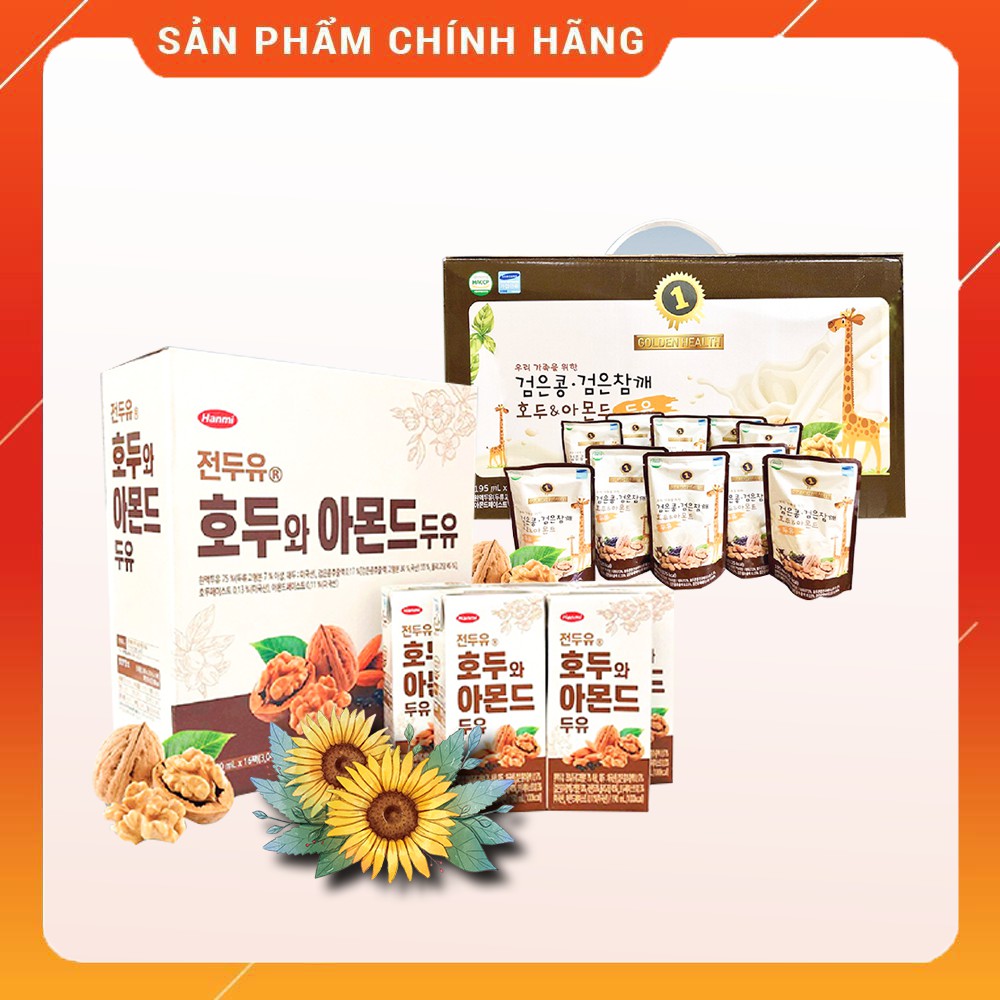 Sữa óc chó Hàn Quốc Hami Thùng 16 hộp, 190ml