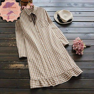 ĐẦM SƠ MI CARO TÀ BÈO