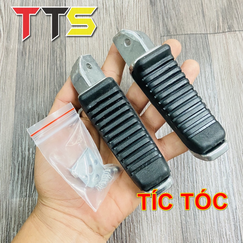 Gác chân sau Tíc Tóc lắp xe Wave, Dream, Vario, Future hàng thái gia công siêu đẹp