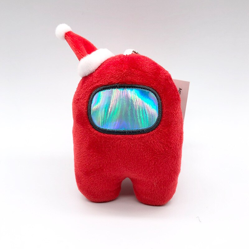 Among Us Plush Toy Keychain Doll Christmas Color New 10cm Very Fun Party Toys