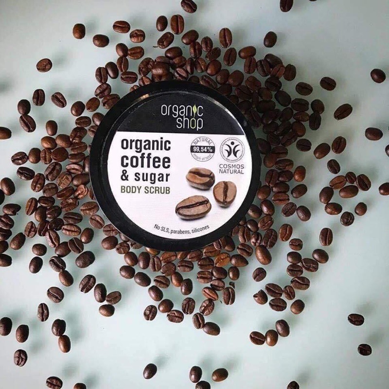 Tẩy Tế Bào Chết Toàn Thân Organic Shop Organic Coffee &amp; Sugar Body Scrub 250ml Chính Hãng Nga