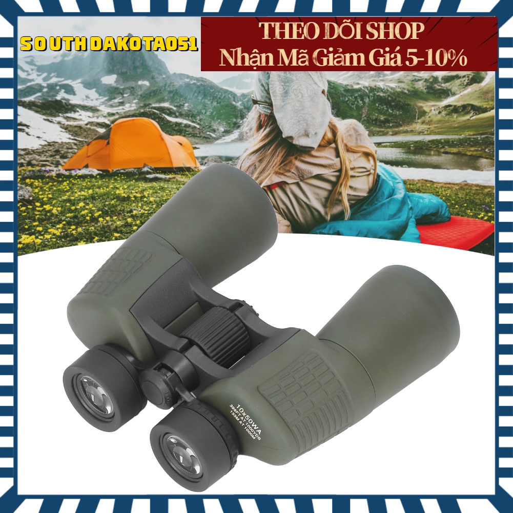 Hàng Sẵn Ống Nhòm Tầm Nhìn Ban Đêm Chất Lượng Cao 10x50 Chuyên dụng du lịch, dã ngoại, đi rừng, săn ong【Southdakota051】