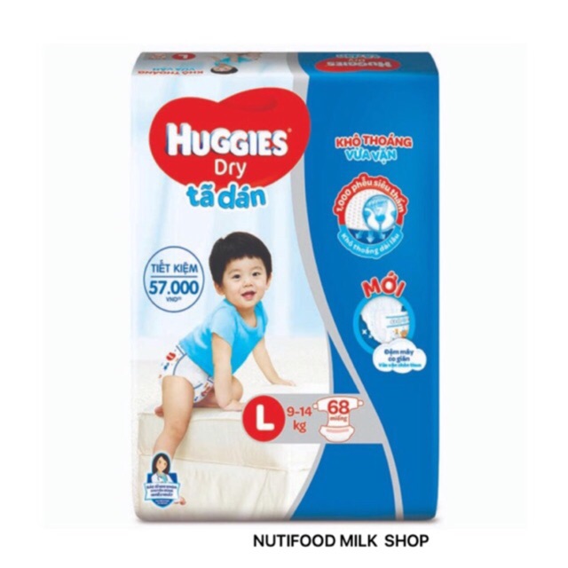 TÃ DÁN HUGGIES M76/ XL62/L68/XXL56