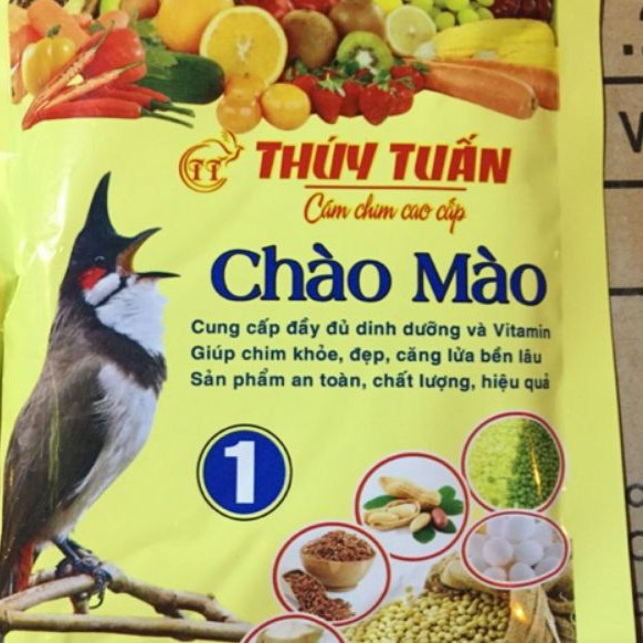 cám chim chào mào 1 Thúy tuấn 200g- giúp chim hót căng lửa-tiếp sức thi đấu