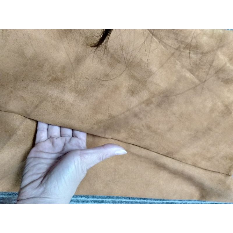 (Thanh lý like new) Naked by V - Suede Camisole-  Váy yếm 2 dây da lộn màu cam đất S