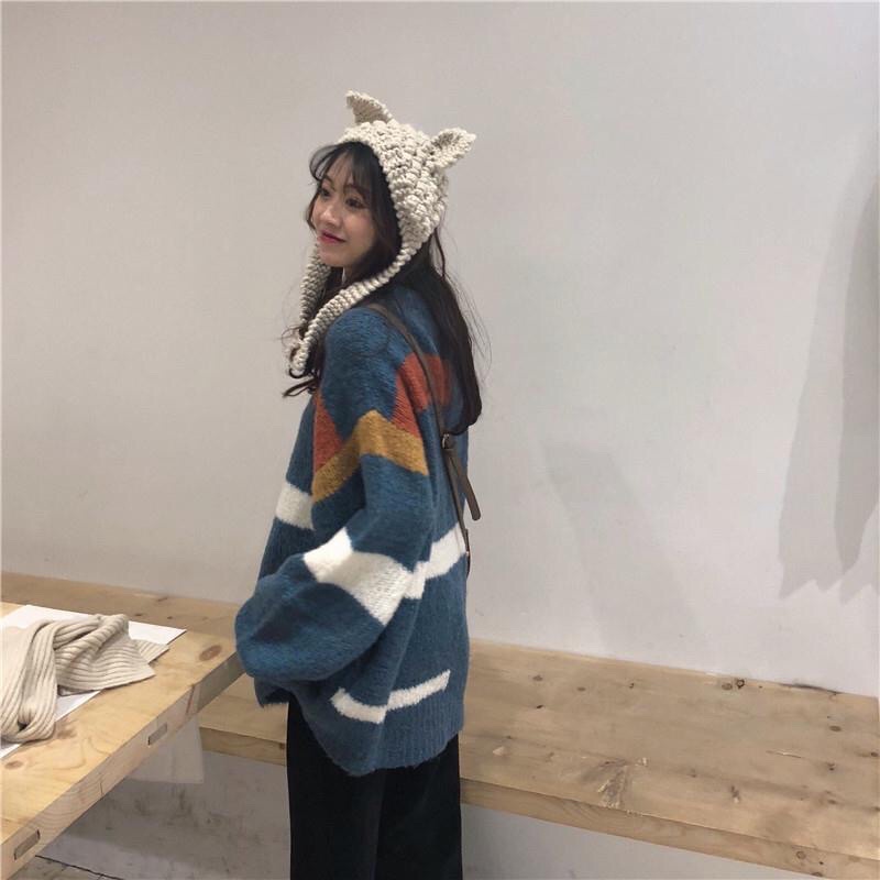 Áo Len Xanh Ulzzang M6