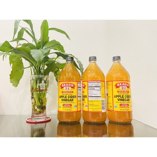 [NHẬP KHẨU CHÍNH HÃNG] Giấm Táo Hữu Cơ Bragg 1 chai x 946ml