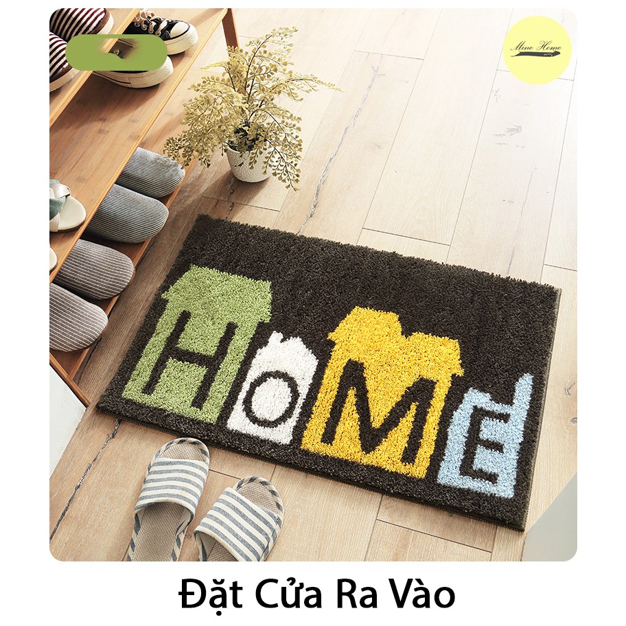 Thảm lau chân thấm nước chống trơn trượt hàng cao cấp minehome cho cửa nhà, nhà tắm nhiều kích thước, màu sắc mẫu home