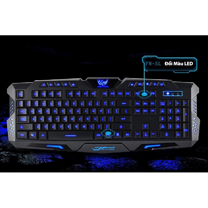 Bàn Phím Game Chuyên Nghiệp Led Đổi Màu Wired M200 MS1064