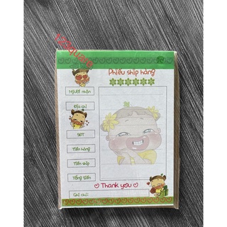 Combo 10Quyển Phiếu Ship Hoạt Hình