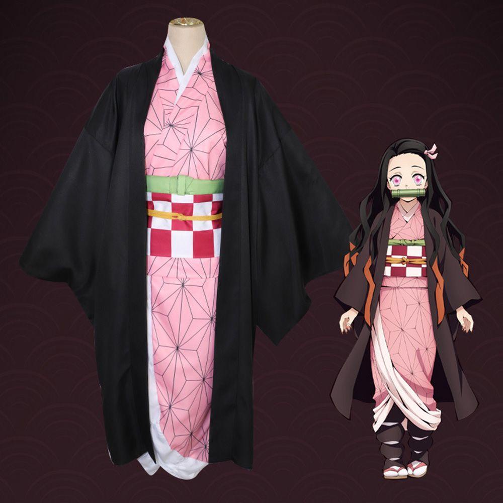 Trang Phục Cosplay Nhân Vật Nezuko Kamado Trong Phim Hoạt Hình Demon Slayer