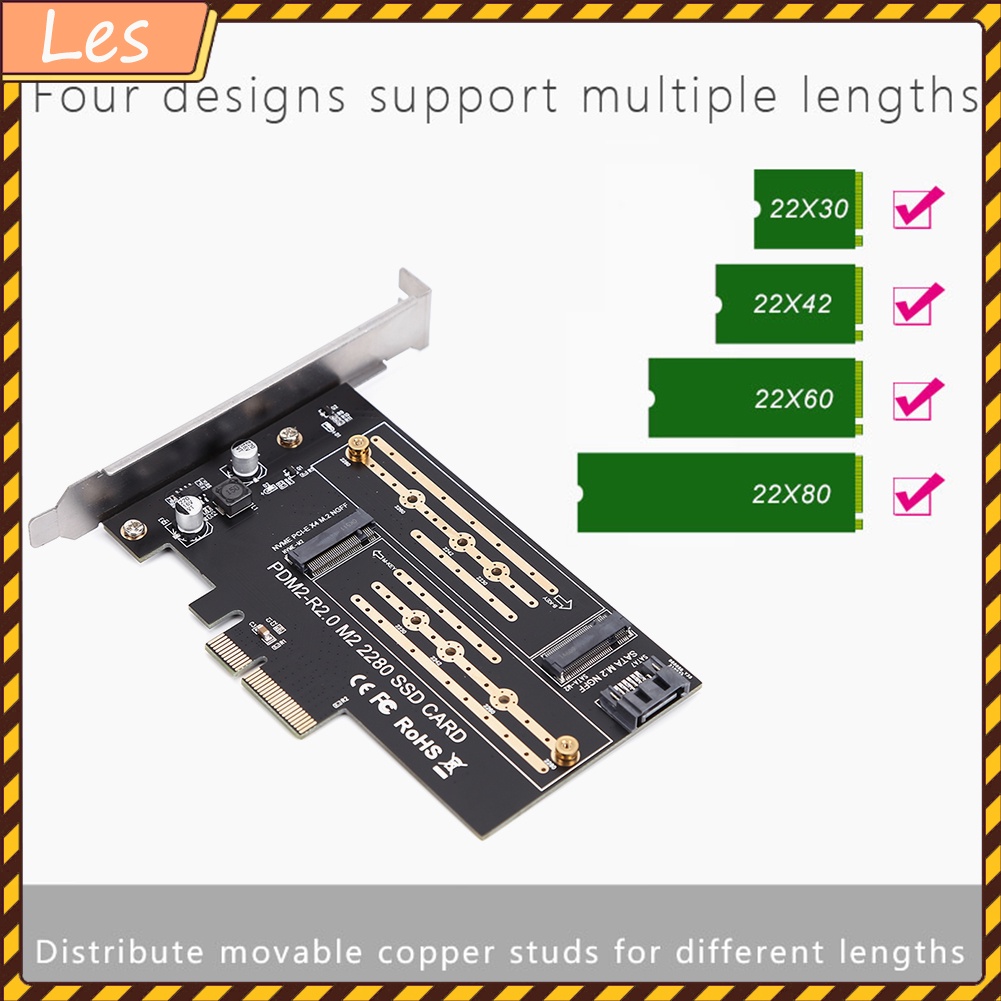 Thẻ chuyển đổi M.2 NVME sang PCIE M+B Key SSD sang PCI-E 3.0 X4 SATA | BigBuy360 - bigbuy360.vn