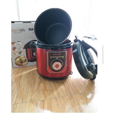 Nồi Áp Suất Điện Sharp KS-226- 6L-nồi hầm ,ninh ,nấu cơm đa năng hàng chính hãng bảo hành 12 tháng