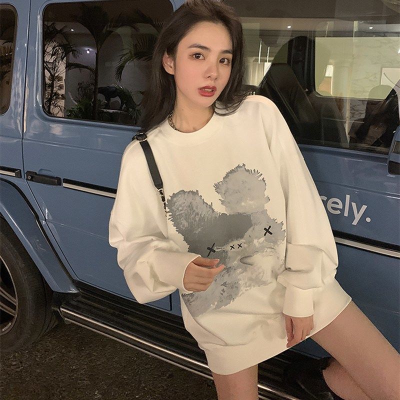 Áo Hoodie Nữ Tay Dài Thời Trang Hàn Quốc 2021