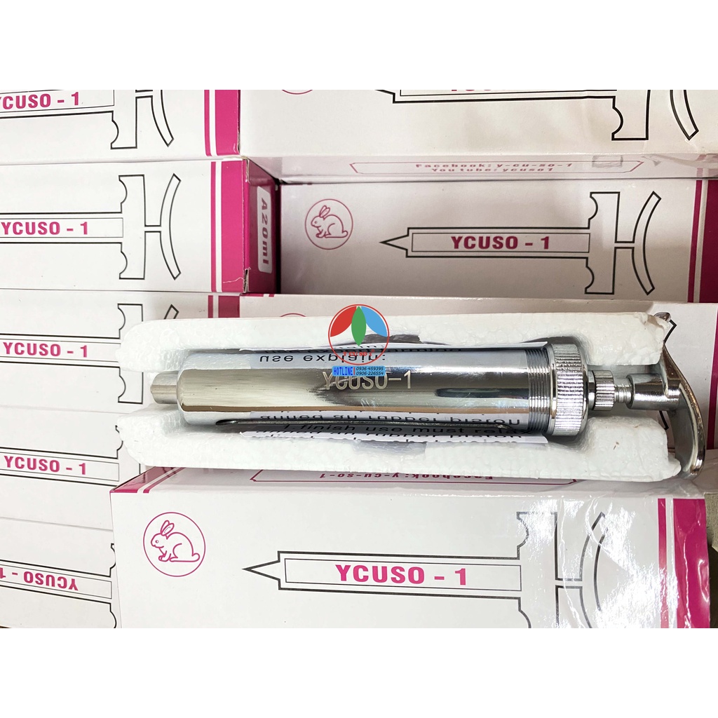 Xi lanh kim loại CON THỎ 10ml, 20ml