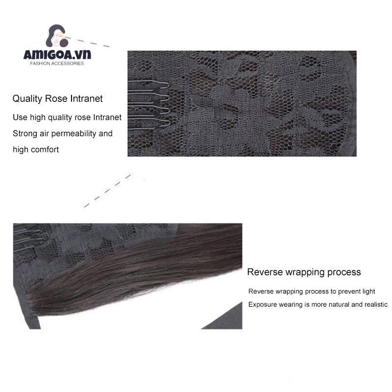 ✨✨Bộ Tóc Giả Đuôi Ngựa Uốn Xoăn Gợn Sóng Thời Trang Cho Nữ