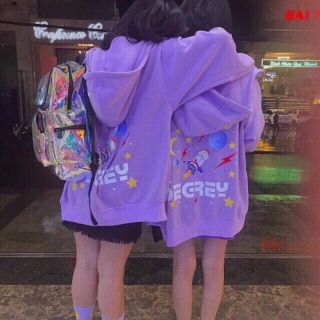 🌺🌺 Áo hoodie khoác nỉ kéo khoá Degrey [ 💗MUA 1 TẶNG 1 QUÀ SIÊU CUTE💗 ] KÈM VIDEO HÌNH THẬT 2 màu siêu đẹp🍇🍇