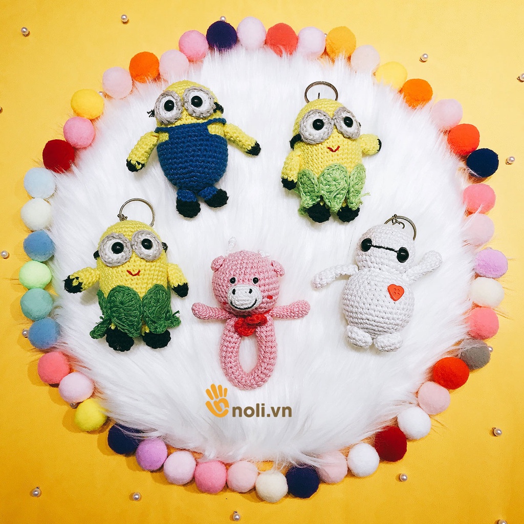 Sợi cotton Việt Nam 1mm Craft yarn VN chuyên móc thú, bikini, váy áo mùa hè, lót ly không xù (Mã 01 đến 50)