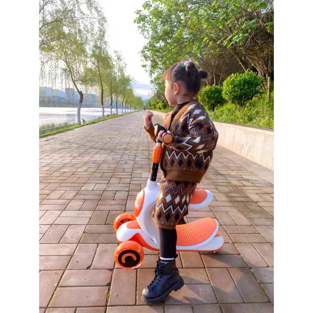 Xe Scooter SaSa 3in1 có đèn nhạc cao cấp cho bé 30x60x66cm