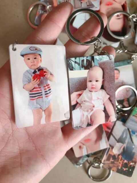 MÓC KHOÁ MICA IN HÌNH THEO YÊU CẦU