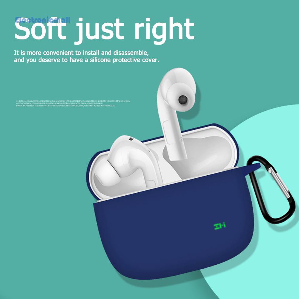 Vỏ Bảo Vệ Hộp Sạc Tai Nghe Zmi Purpods Pro Bằng Silicon Kèm Móc Khóa Tiện Dụng Ốp