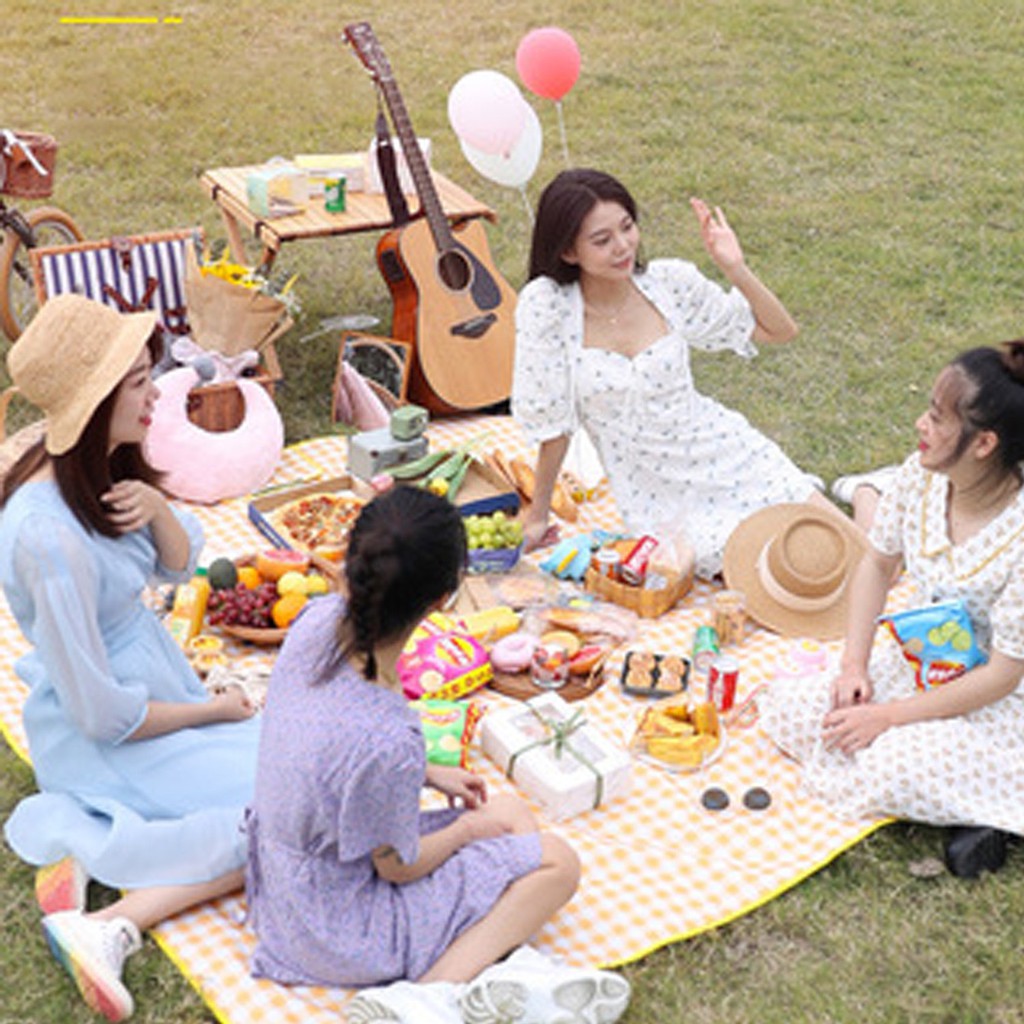 THẢM DÃ NGOẠI PICNIC DU LỊCH, BẠT TRẢI PICNIC CẮM TRẠI,đi phượt kết hợp tập yoga + tặng khẩu trang & túi thơm