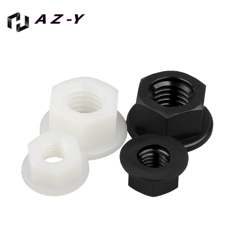Đai Ốc Lục Giác Bằng Nylon Chống Trượt Có Khóa Nhựa m3m4m5m6m8m10m12