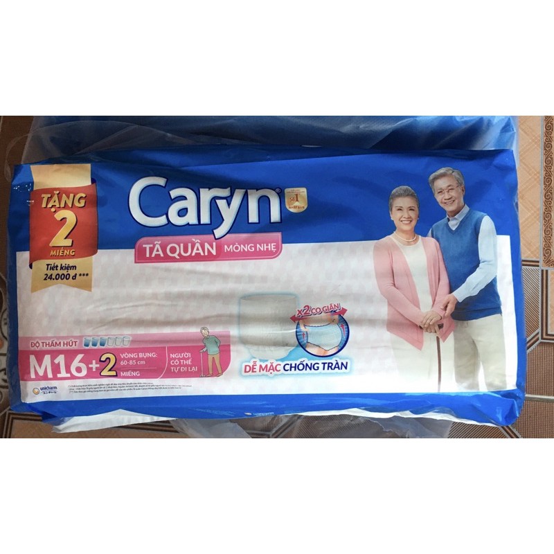 Tã quần Caryn M 16+2 miếng