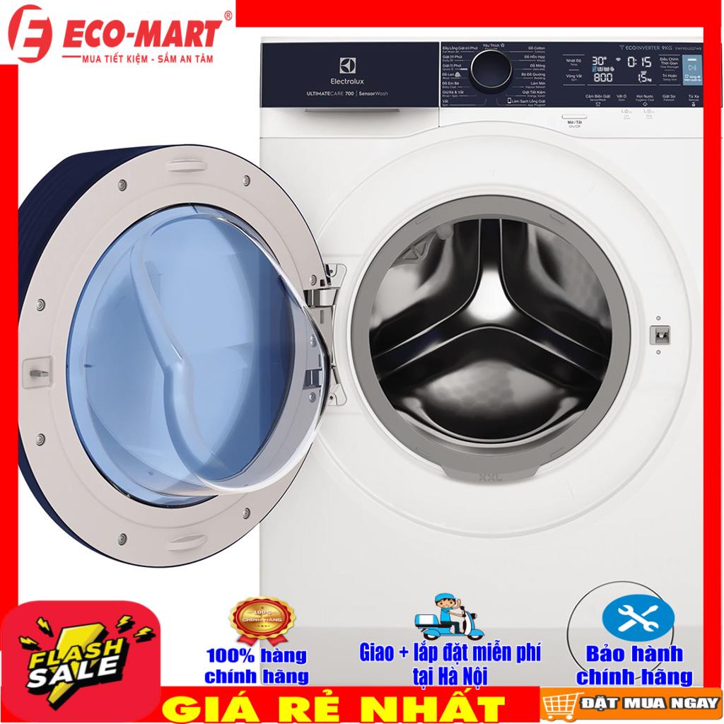 Máy giặt Electrolux EWF9042Q7WB Inverter 9 kg Mới 2021
