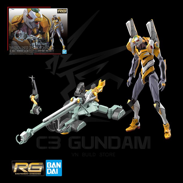 MÔ HÌNH GUNDAM BANDAI RG 1/144 EVANGELION EVA UNIT 00 DX POSITRON CANNON SET