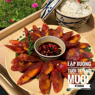 500gr LẠP XƯỞNG TƯƠI TRỨNG MUỐI NHIỀU NẠC, THƠM NGON