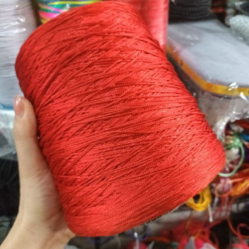 Cuộn dây tim, dây dù 1mm nặng hơn 1kg dài khoảng 1.500m xỏ vòng, làm trang sức, tết hanmade