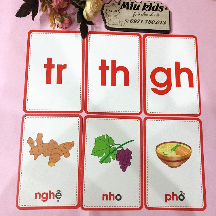 Bộ thẻ flashcard cho bé học bảng chữ cái và số, bộ thẻ tập đánh vần cho bé kích thước 10x15cm( loại to đẹp)